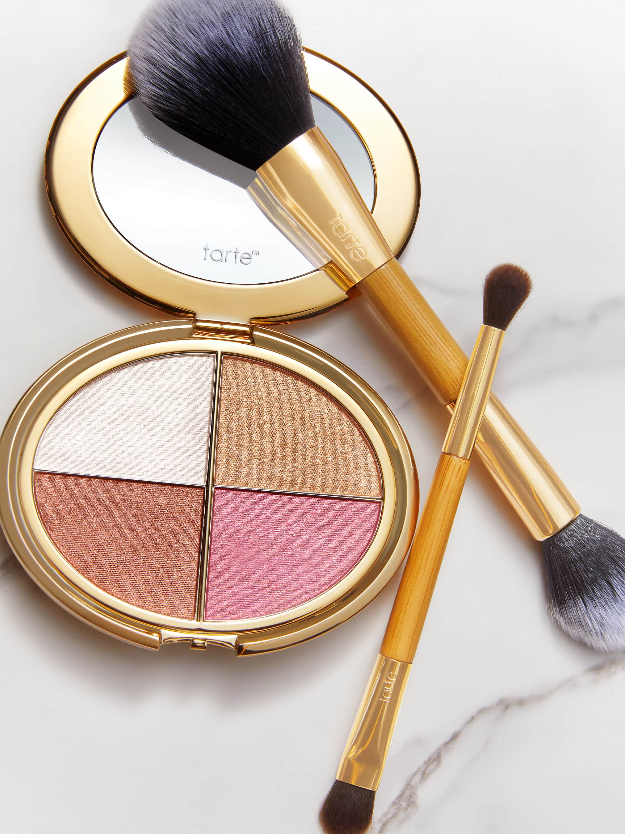 glow wardrobe highlighting eye & cheek palette & brush - Image 7
