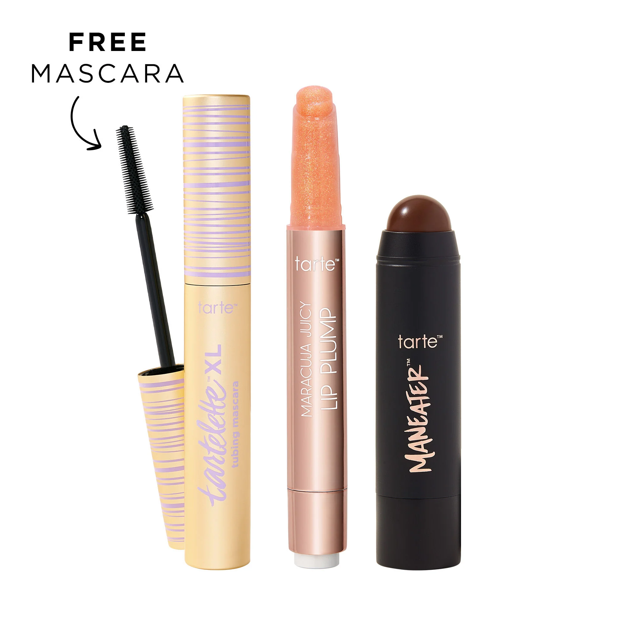 maracuja juicy lip shimmer, XL tubing mascara and bronzer stick trio - Image 8